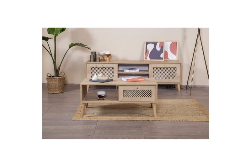 Velin Sofabord 55 cm - Mellemfarvet træ - Møbler - Borde - Sofabord