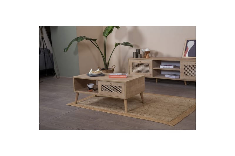 Velin Sofabord 55 cm - Mellemfarvet træ - Møbler - Borde - Sofabord