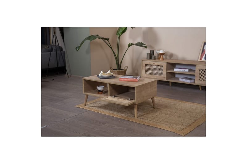 Velin Sofabord 55 cm - Mellemfarvet træ - Møbler - Borde - Sofabord