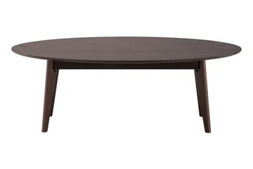 Velo ovalt sofabord 130 cm træ - Røget eg - Møbler - Borde - Sofabord