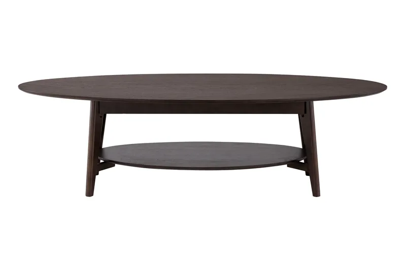 Velo ovalt sofabord 160 cm træ - Røget eg - Møbler - Borde - Sofabord