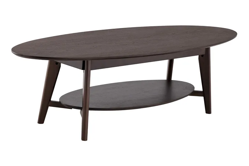 Velo ovalt sofabord 160 cm træ, Røget eg