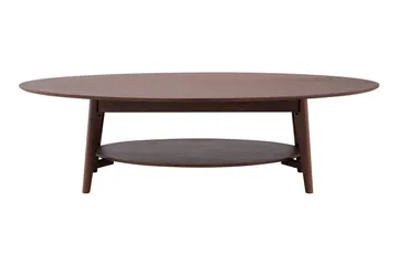 Velo ovalt sofabord 160 cm træ - Valnød - Møbler - Borde - Sofabord