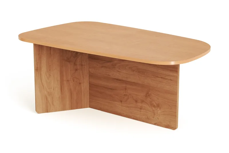 Vento sofabord 120x70 cm ovalt i træ, Eg