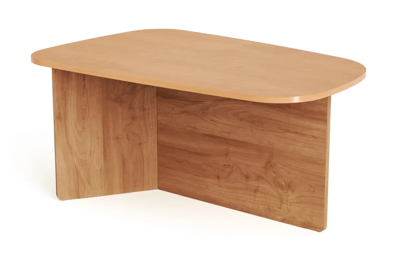 Vento sofabord 90x60 cm ovalt i træ, Eg