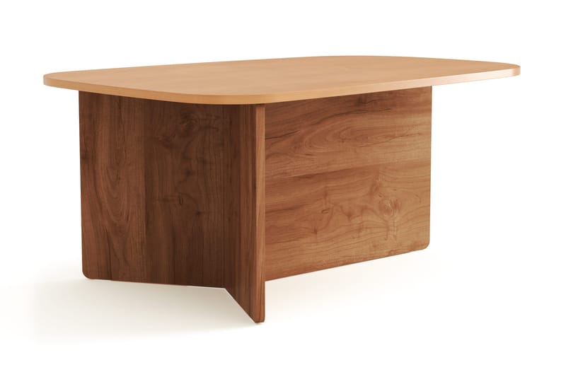 Vento sofabord 90x60 cm ovalt i træ - Eg - Møbler - Borde - Sofabord