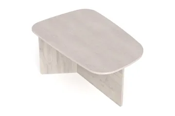 Vento sofabord 90x60 cm ovalt i træ - Hvidlaseret eg - Møbler - Borde - Sofabord