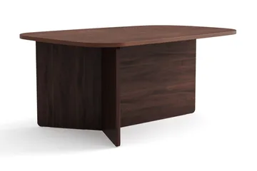 Vento sofabord 90x60 cm ovalt i træ - Valnød - Møbler - Borde - Sofabord