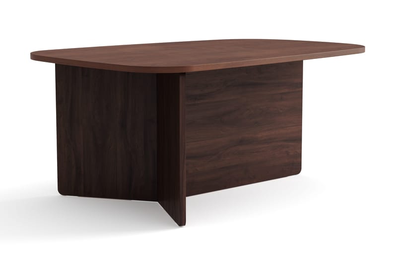 Vento sofabord 90x60 cm ovalt i træ - Valnød - Møbler - Borde - Sofabord