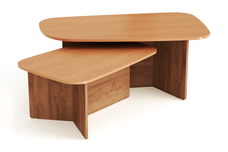 Vento sofabordssæt 120x70 cm + 90x60 cm - Eg - Møbler - Borde - Sofabord
