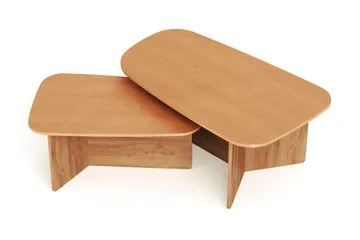 Vento sofabordssæt 120x70 cm + 90x60 cm - Eg - Møbler - Borde - Sofabord