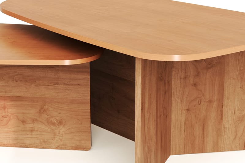 Vento sofabordssæt 120x70 cm + 90x60 cm - Eg - Møbler - Borde - Sofabord