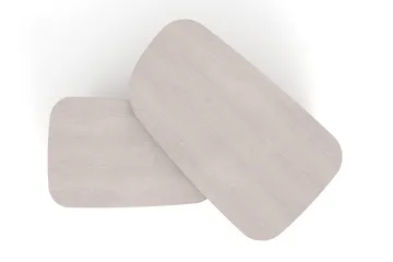 Vento sofabordssæt 120x70 cm + 90x60 cm - Hvidlaseret eg - Møbler - Borde - Sofabord