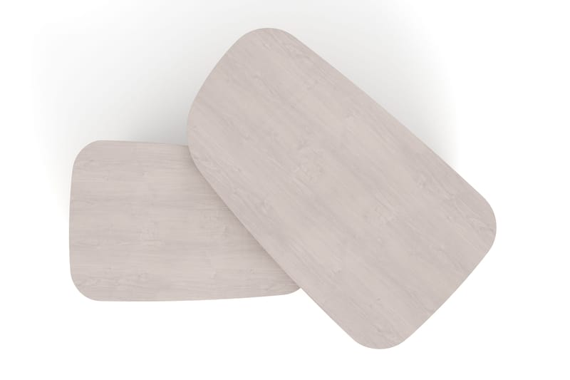Vento sofabordssæt 120x70 cm + 90x60 cm - Hvidlaseret eg - Møbler - Borde - Sofabord