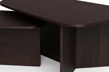 Vento sofabordssæt 120x70 cm + 90x60 cm - Røget eg - Møbler - Borde - Sofabord