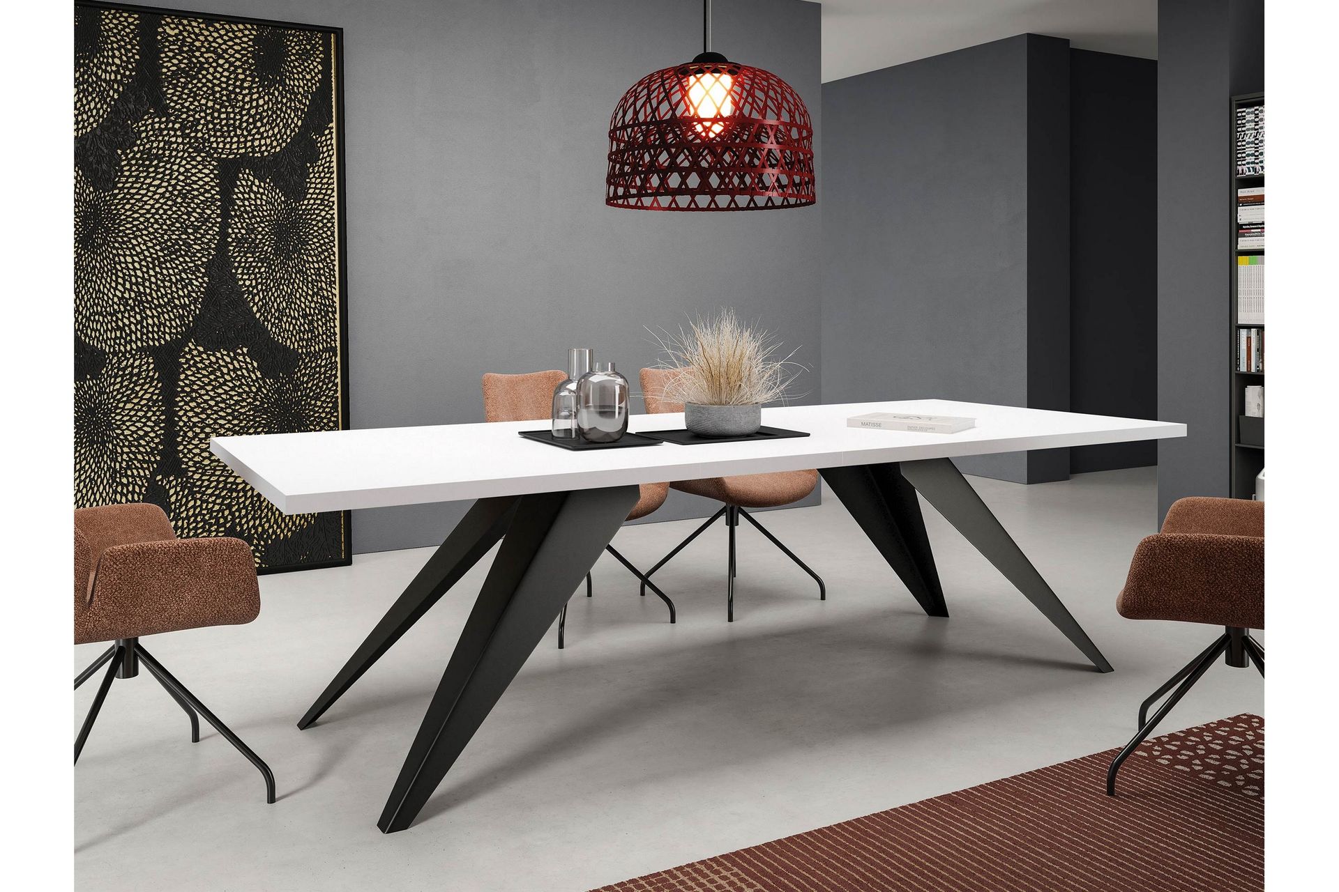 Vento Spisebord 240 cm - Sort - Møbler - Borde - Spisebord og køkkenbord