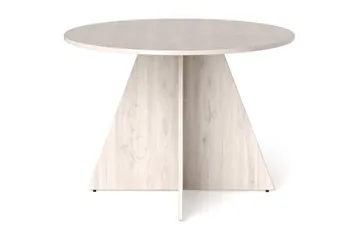 Vera rundt spisebord ø110 cm Finér - Hvidbejdset eg - Møbler - Borde - Spisebord og køkkenbord