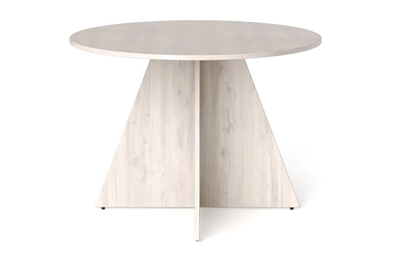 Vera rundt spisebord ø110 cm Finér - Hvidbejdset eg - Møbler - Borde - Spisebord og køkkenbord