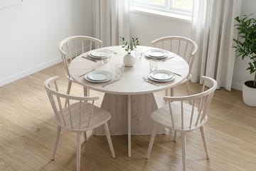 Vera rundt spisebord ø110 cm Finér - Hvidbejdset eg - Møbler - Borde - Spisebord og køkkenbord