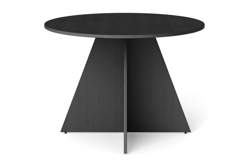 Vera rundt spisebord ø110 cm Finér - Sortbejdset eg - Møbler - Borde - Spisebord og køkkenbord