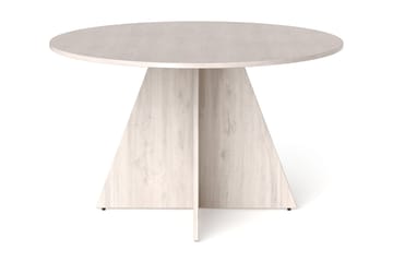 Vera rundt spisebord ø130 cm Finér - Hvidbejdset eg - Møbler - Borde - Spisebord og køkkenbord