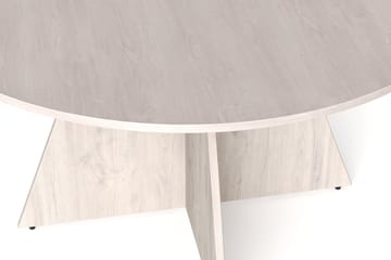 Vera rundt spisebord ø130 cm Finér - Hvidbejdset eg - Møbler - Borde - Spisebord og køkkenbord