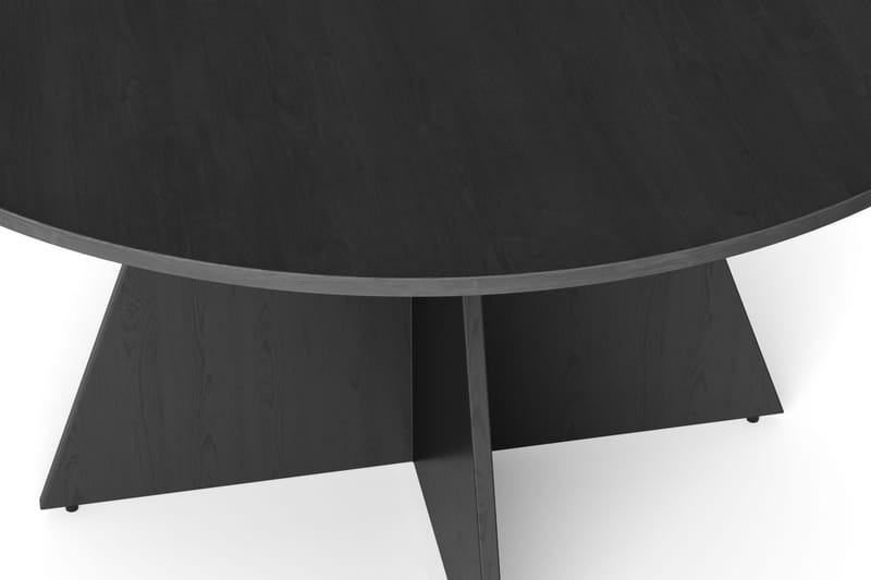 Vera rundt spisebord ø130 cm Finér - Sort - Møbler - Borde - Spisebord og køkkenbord
