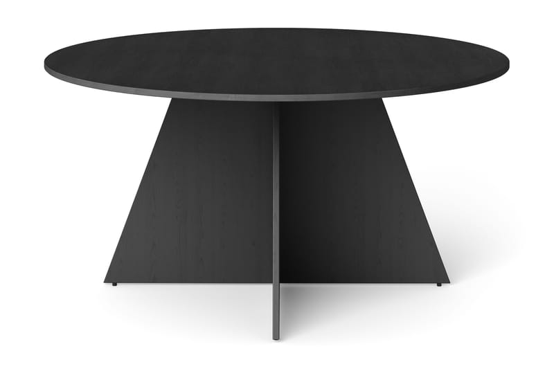 Vera rundt spisebord ø150 cm Finér - Sortbejdset eg - Møbler - Borde - Spisebord og køkkenbord