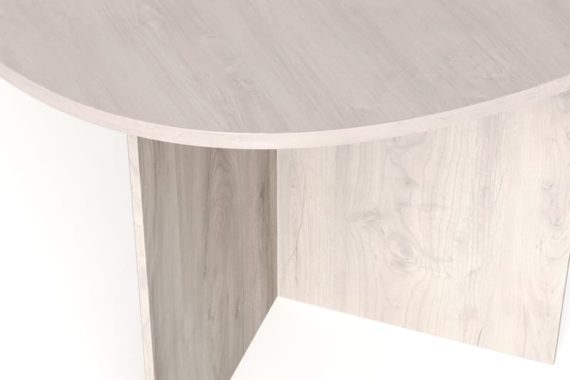 Vera Spisebord Oval 180x100 cm Finér - Hvidbejdset eg - Møbler - Borde - Spisebord og køkkenbord