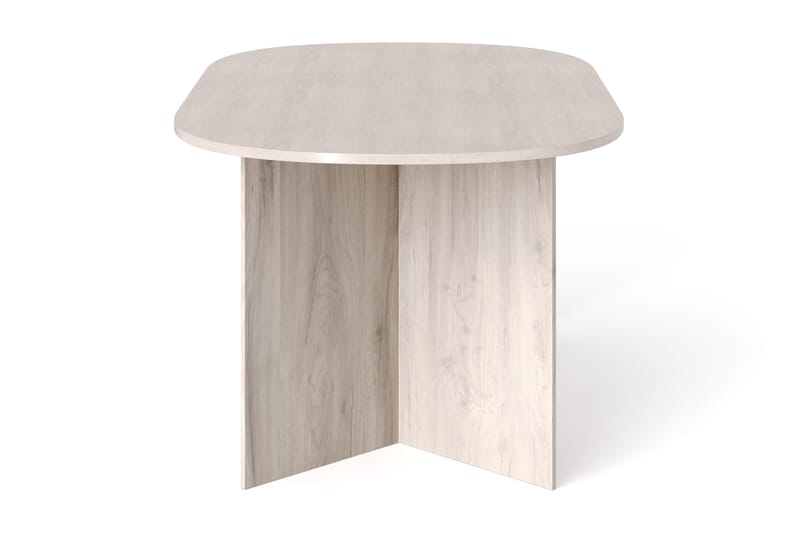 Vera Spisebord Oval 180x100 cm Finér - Hvidbejdset eg - Møbler - Borde - Spisebord og køkkenbord