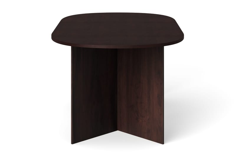 Vera Spisebord Oval 180x100 cm Finér - Røget eg - Møbler - Borde - Spisebord og køkkenbord