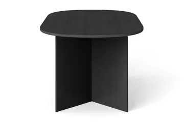 Vera Spisebord Oval 180x100 cm Finér - Sortbejdset eg - Møbler - Borde - Spisebord og køkkenbord