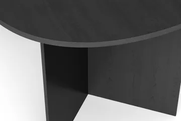 Vera Spisebord Oval 180x100 cm Finér - Sortbejdset eg - Møbler - Borde - Spisebord og køkkenbord