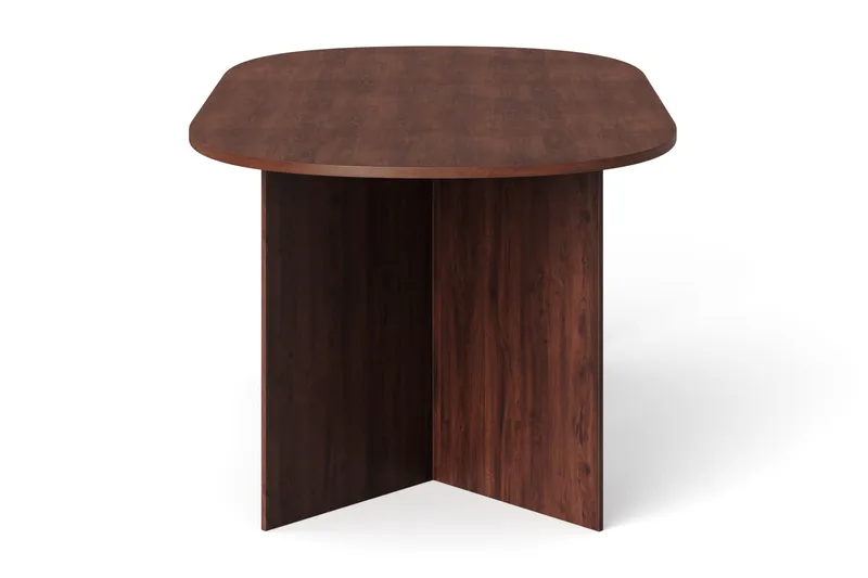 Vera Spisebord Oval 180x100 cm Finér - Valnød - Møbler - Borde - Spisebord og køkkenbord