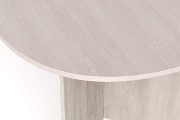 Vera Spisebord Oval 220x100 cm Finér - Hvidvasket - Møbler - Borde - Spisebord og køkkenbord