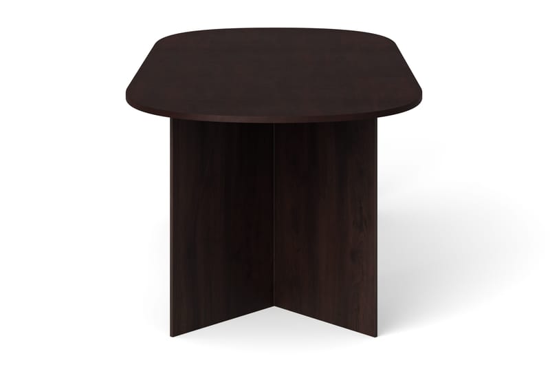 Vera Spisebord Oval 220x100 cm Finér - Røget eg - Møbler - Borde - Spisebord og køkkenbord