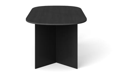 Vera Spisebord Oval 220x100 cm Finér - Sortbejdset eg - Møbler - Borde - Spisebord og køkkenbord