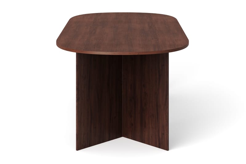 Vera Spisebord Oval 220x100 cm Finér - Valnød - Møbler - Borde - Spisebord og køkkenbord