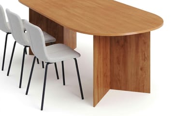 Vera spisegruppe rektangulær 220 cm eg med 6 Katy spisebordsstole - Eg - Møbler - Borde - Spisebordssæt