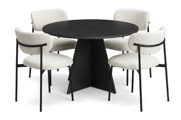 110 cm - Sortbejdset eg