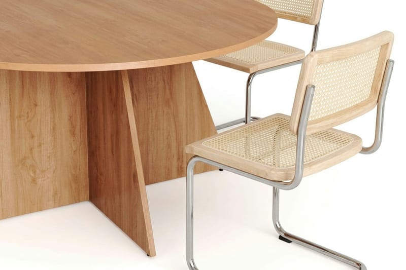 Vera spisegruppe rund 150 cm eg med 6 Build spisebordsstole - Eg - Møbler - Borde - Spisebordssæt