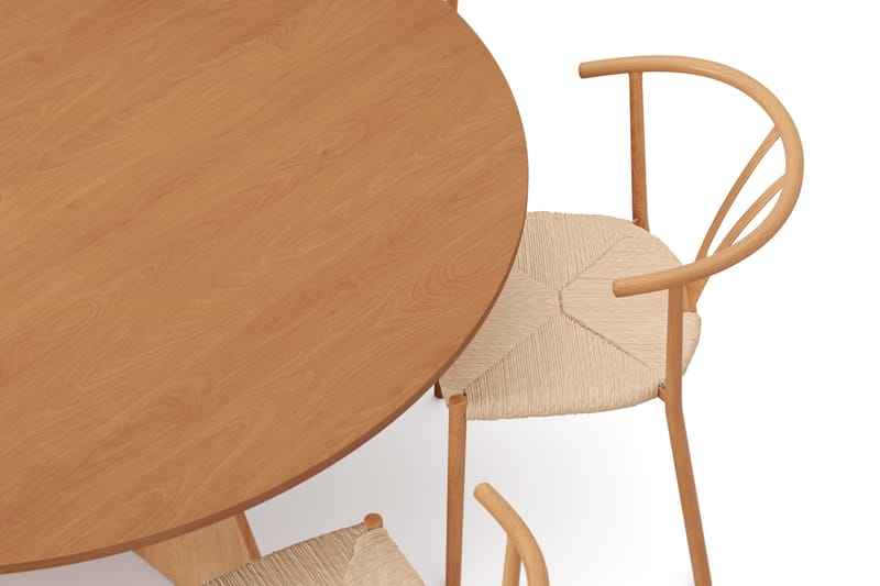 Vera spisegruppe rund 150 cm eg med 6 Elysia spisebordsstole - Eg - Møbler - Borde - Spisebordssæt