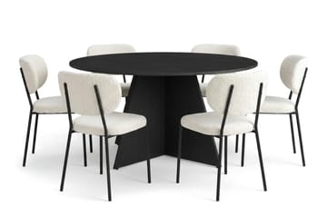 150 cm - Sortbejdset eg