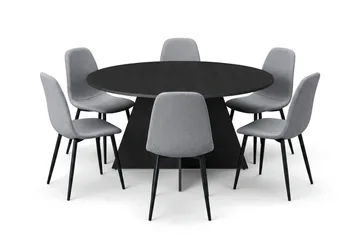 150 cm - Sortbejdset eg