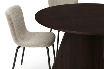 Vera spisegruppe rundt 150 cm røget eg med 6 Katy spisebordsstole - Røget eg - Møbler - Borde - Spisebordssæt