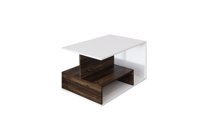 Veradia Sofabord 90 cm - Brun/Hvid - Møbler - Borde - Sofabord
