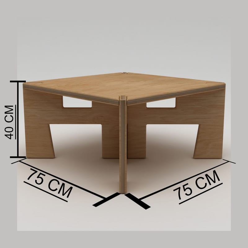 Vetira Sofabord 75 cm - Naturtræ - Møbler - Borde - Sofabord