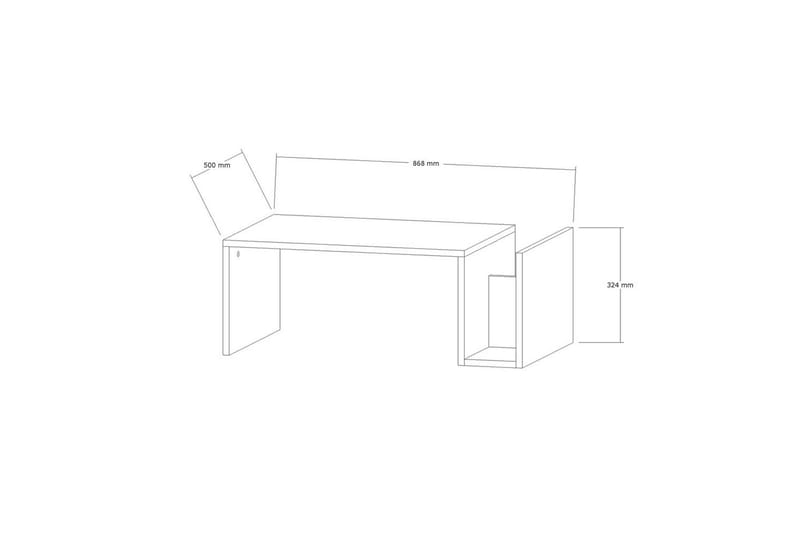 Vimenil Sofabord 87 cm - Antracit - Møbler - Borde - Sofabord