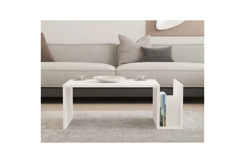 Vimenil Sofabord 87 cm - Hvid - Møbler - Borde - Sofabord