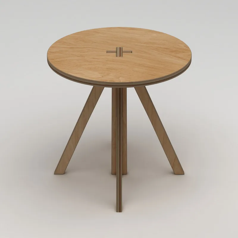 Vimora Spisebord 75 cm, Naturligt træ